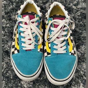 Checkerboard Vans Shoes